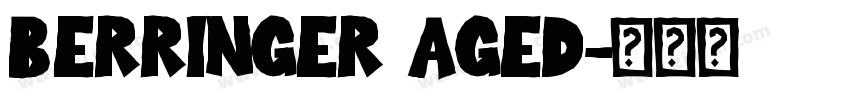 berringer aged字体转换